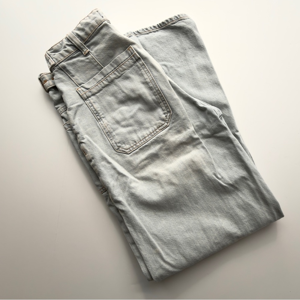 Free People We the Free Palmer Cuffed Jeans Daydream Blue Size 27 - Picture 8 of 8